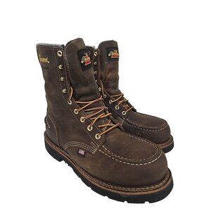 Thorogood Men's 8 "Steel Toe WP 804-3898 "Made In USA" Moc Toe Work Boot 9.5 2E